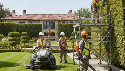 Salt Lake City tree service crew providing professional tree removal and yard care for local properties