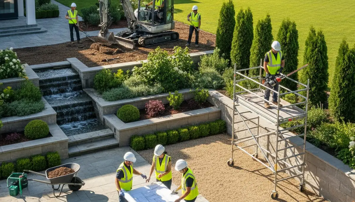 Salt Lake City tree service crew providing landscaping and tree care for Utah yards