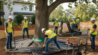 Root protection service in Salt Lake City, UT to protect tree roots from damage and soil compaction