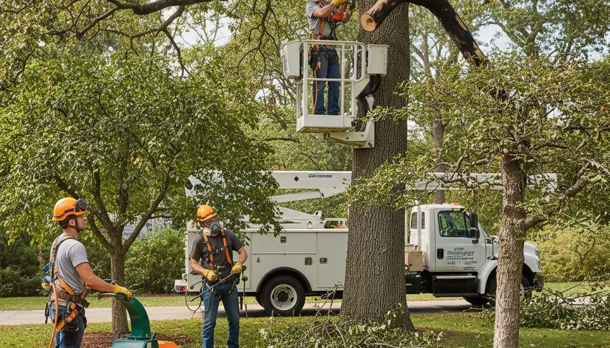 Salt Lake City arborist treating tree disease on a diseased tree for fungal infection and decline