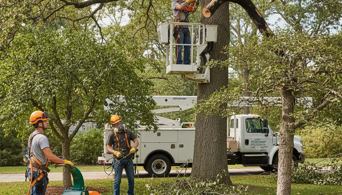 Salt Lake City arborist treating tree disease on a diseased tree for fungal infection and decline