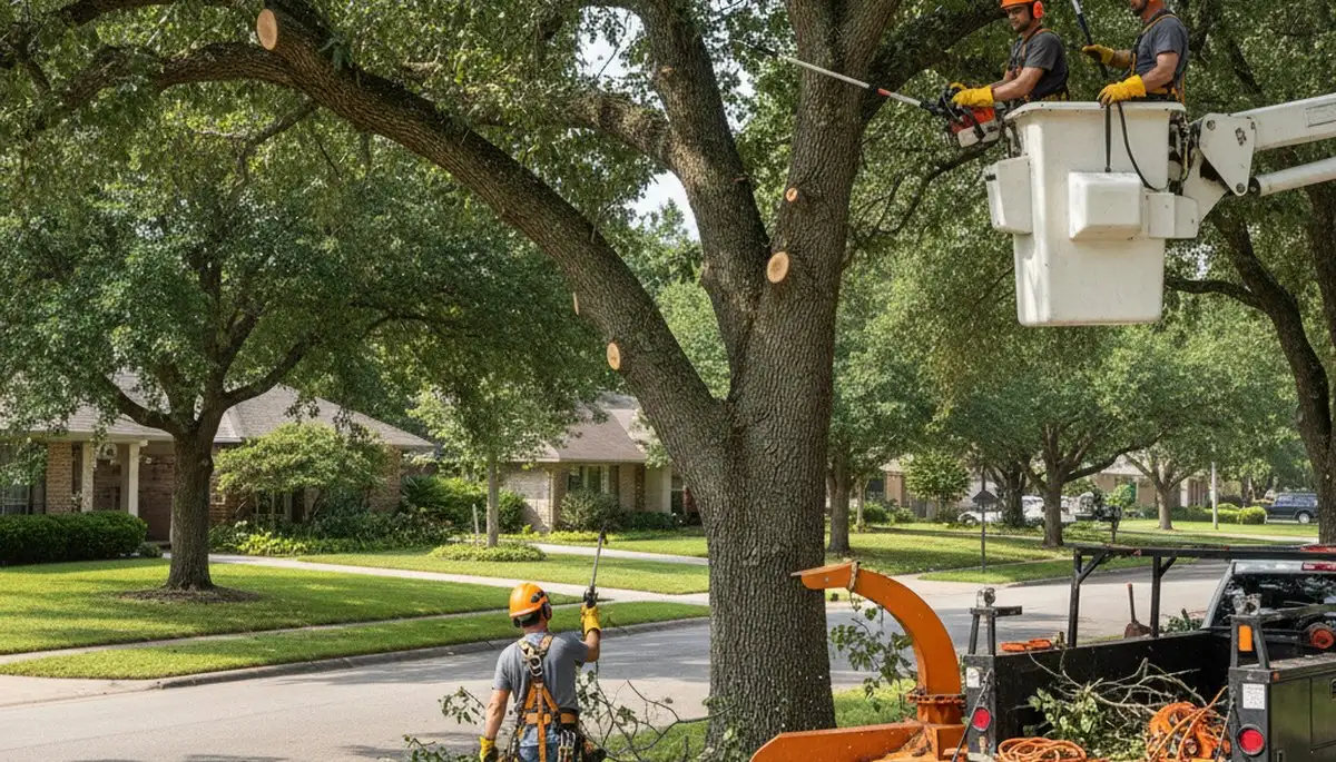 Arbor Tree Care pruning a tree in Salt Lake City, UT for safer, healthier growth