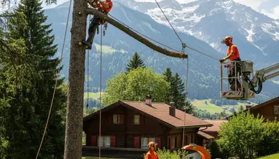 Tree service crew in Salt Lake City, UT performing professional arborist work