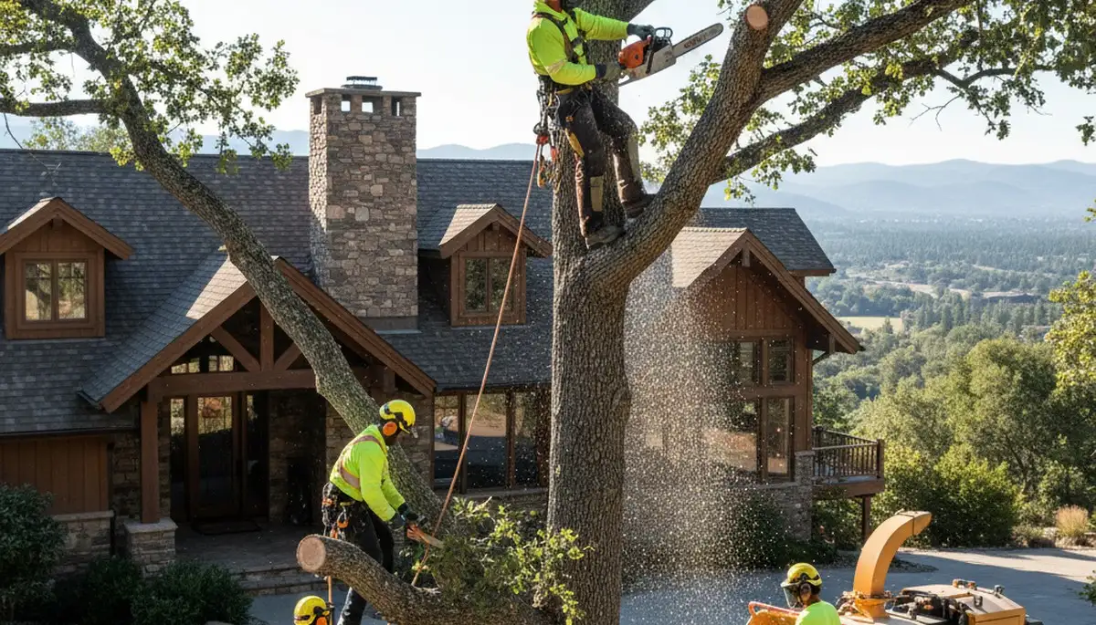 Tree service crew in Salt Lake City, UT performing safe tree removal and arbor care
