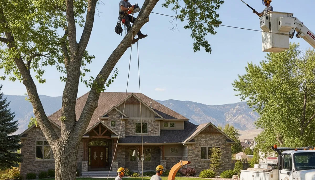 Tree service crew in Salt Lake City, UT providing professional tree removal and trimming services