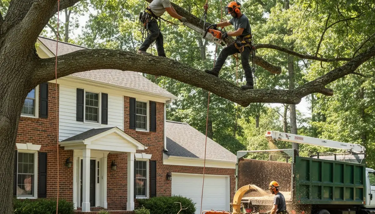 Tree service crew in Salt Lake City, UT performing professional tree removal and trimming