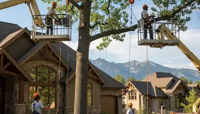 Tree service crew in Salt Lake City, UT performing professional tree removal and trimming