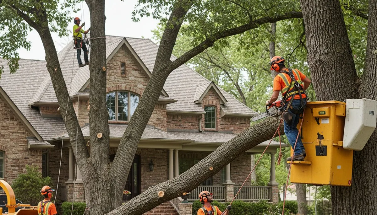 Tree service crew in Salt Lake City, UT performing professional tree removal and trimming