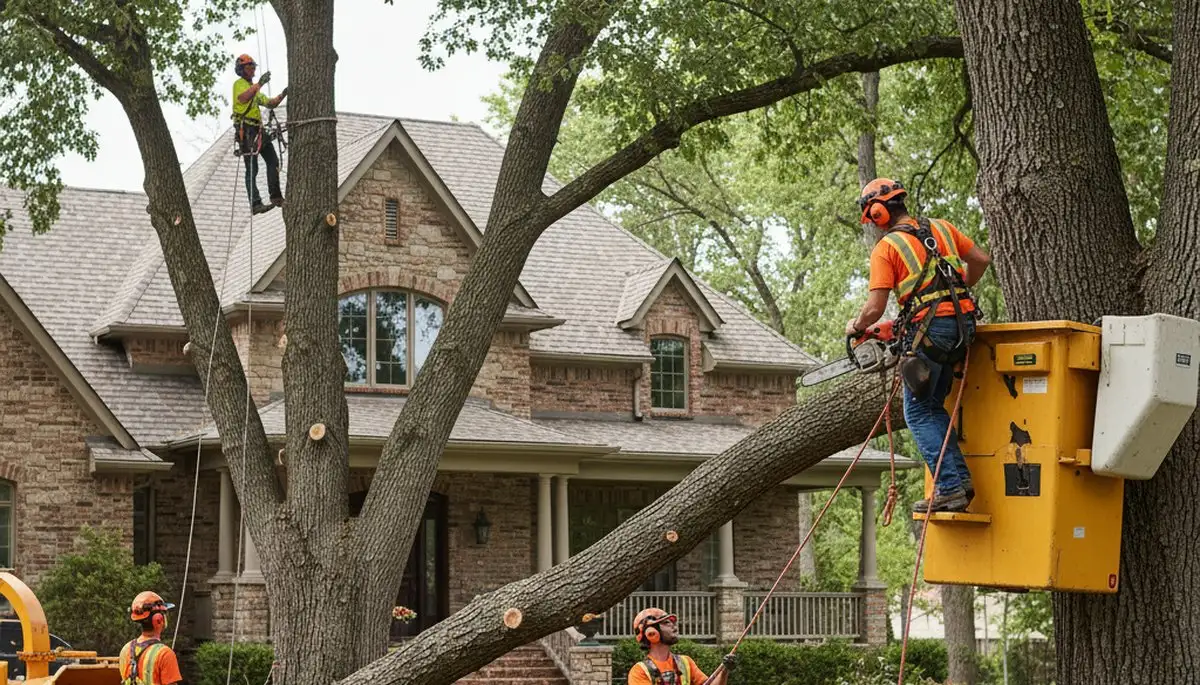 Tree service crew in Salt Lake City, UT performing professional tree removal and trimming