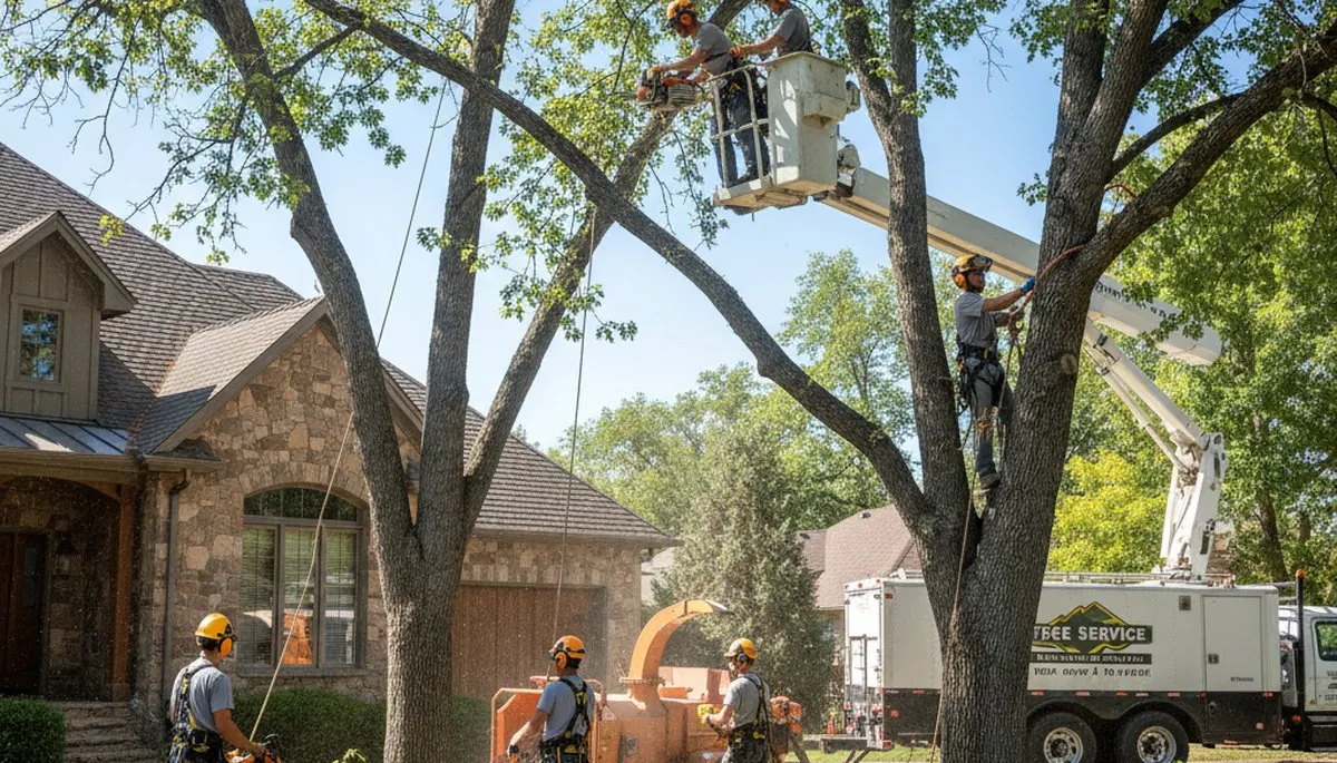 Tree service crew providing arbor care and tree removal in Salt Lake City, UT