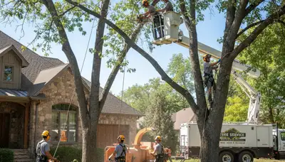 Tree service crew providing arbor care and tree removal in Salt Lake City, UT