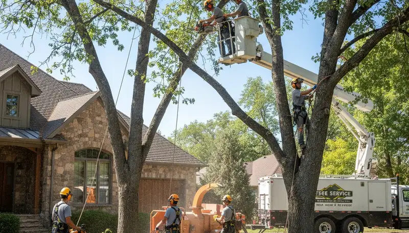 Tree service crew providing arbor care and tree removal in Salt Lake City, UT