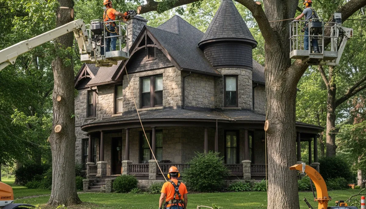 Tree service crew in Salt Lake City, UT performing professional tree removal and trimming