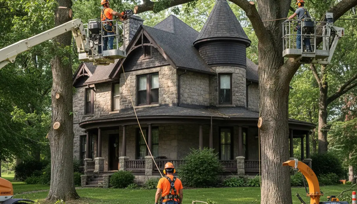 Tree service crew in Salt Lake City, UT performing professional tree removal and trimming