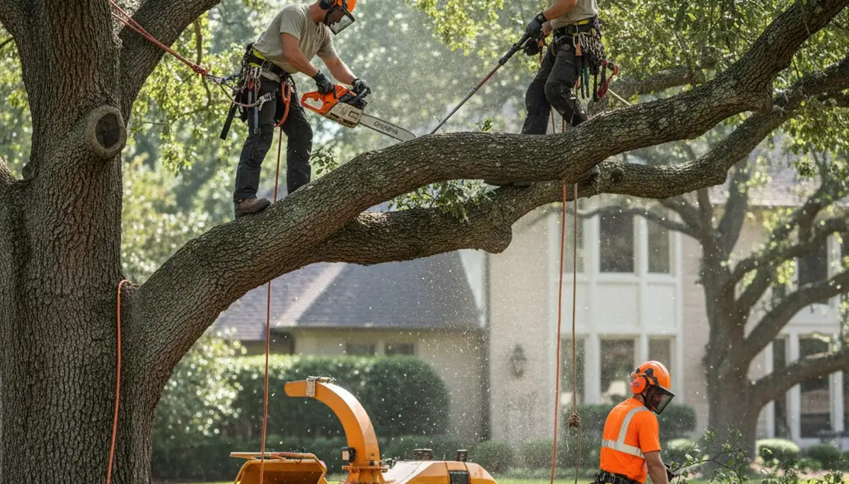 Arbor Tree Care crew trimming trees in Salt Lake City, UT for safer, healthier landscapes