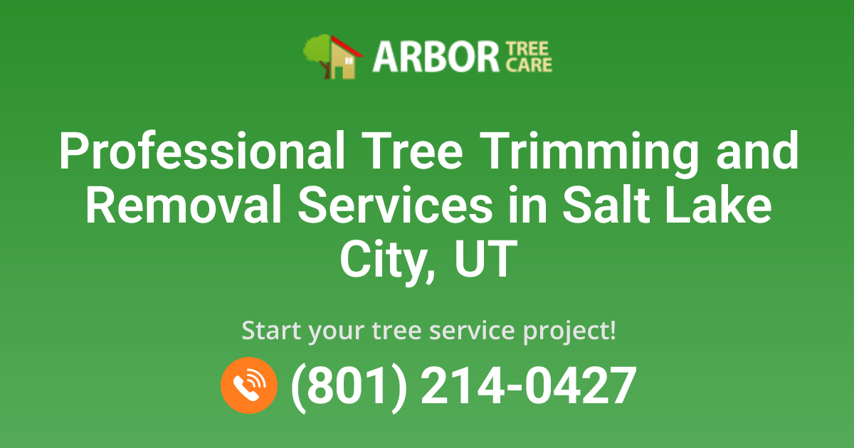Tree Service Company in Salt Lake City, UT | Arbor Tree Care